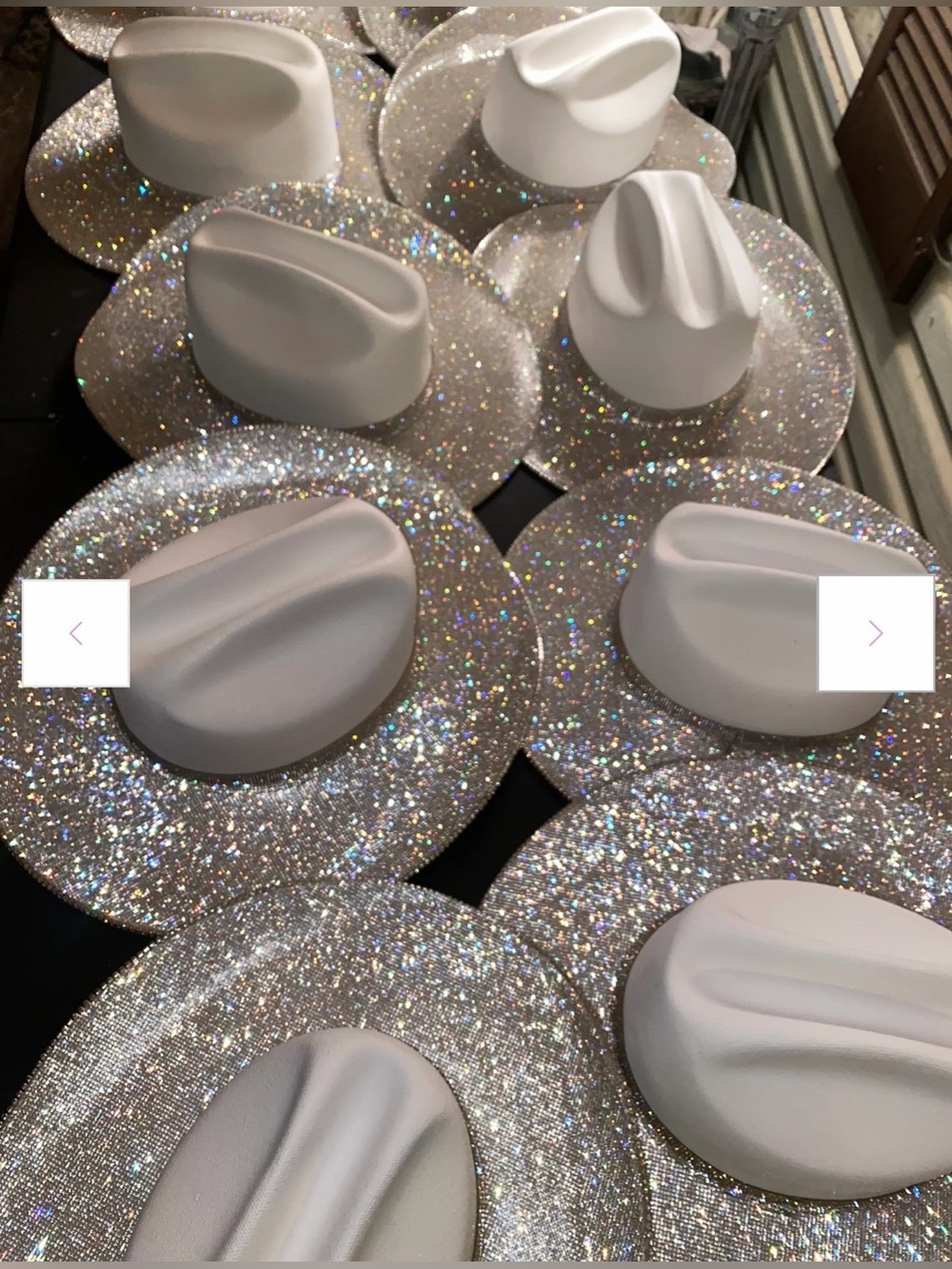 Rhinestone Cowgirl The Original Rhinestone Cowgirl Sparkling White Women's Hat - Picture 9 of 11